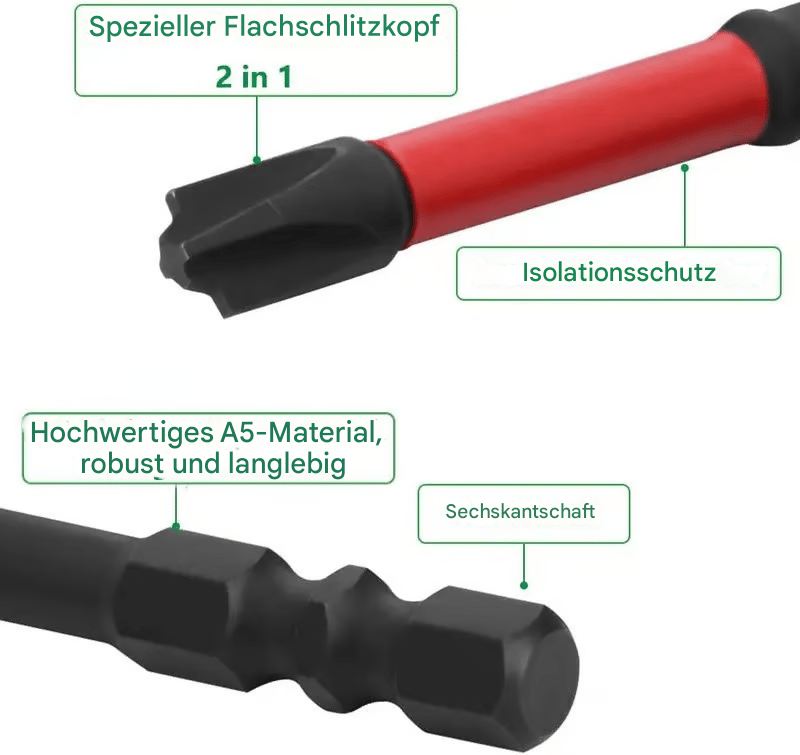 FPH2 Schlagschraubendreher-Bitsatz (10-teilig)
