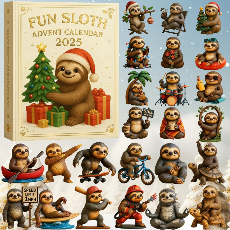 🦥🎄 Lustiger Faultier-Adventskalender 2025