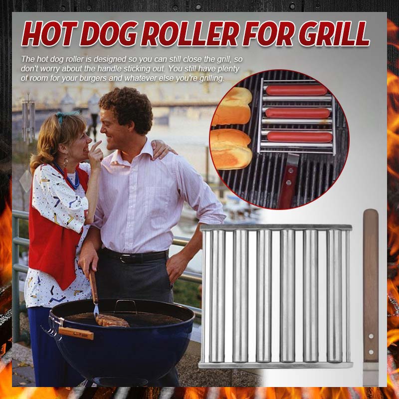 Rollender Hot Dog Grill aus Edelstahl