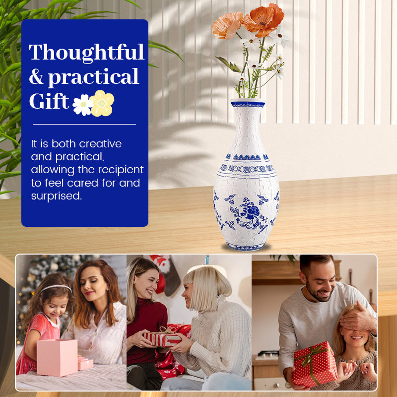 🎄Weihnachtsaktion - 49 % RABATT🎄3D Art Puzzle Vase