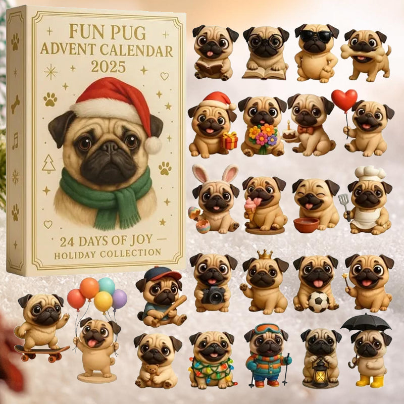 🐾🎄 Lustiger Mops-Adventskalender 2025