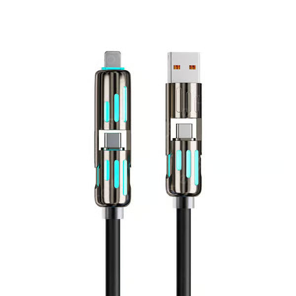 4-in-1 USB-Ladekabel, Schnellladung bis MAX 240 W