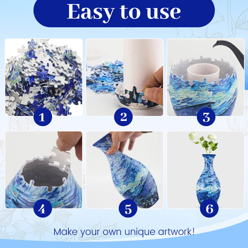 🎄Weihnachtsaktion - 49 % RABATT🎄3D Art Puzzle Vase