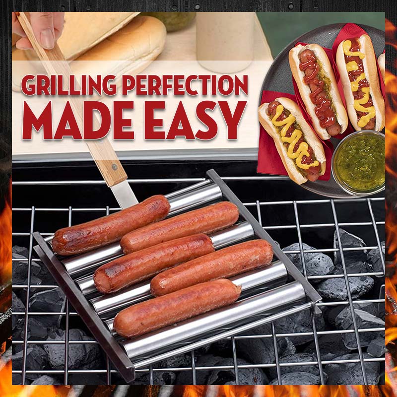Rollender Hot Dog Grill aus Edelstahl