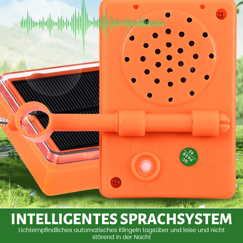 Solarbetriebener Vogelabwehr mit Sprachfunktion
