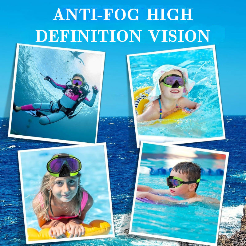 Kinder-Nasenmaske Schwimmbrille mit großem Rahmen
