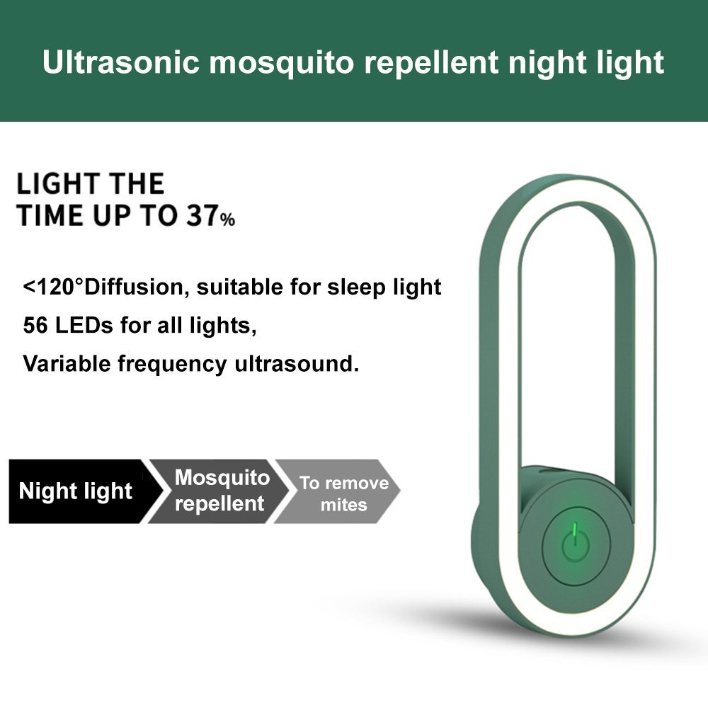 Neueste Frequenzumwandlung Ultraschall-Moskito-Killer mit Led-Schlaflicht