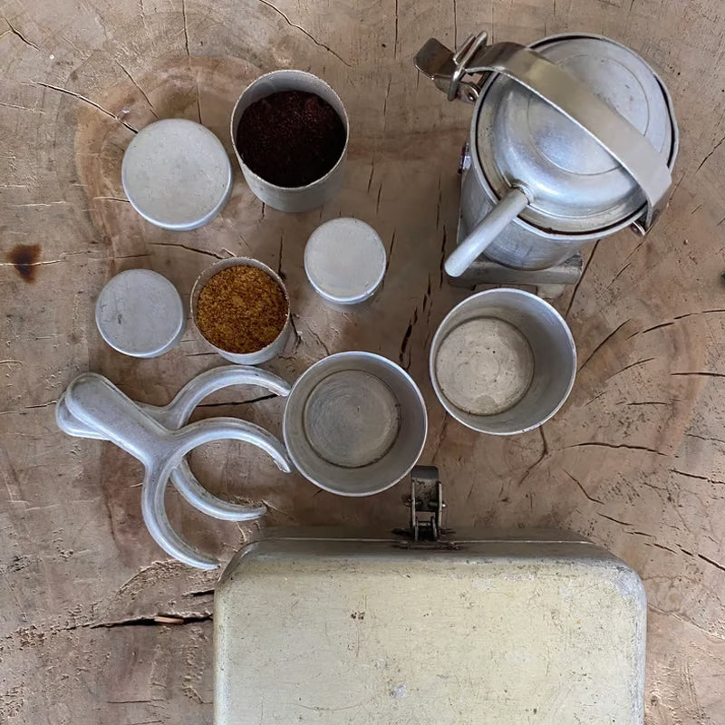 Extra SELTENES Camping-Kaffeeset für Sammler