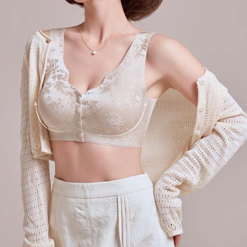 Geprägter Jacquard-BH mit Frontverschluss
