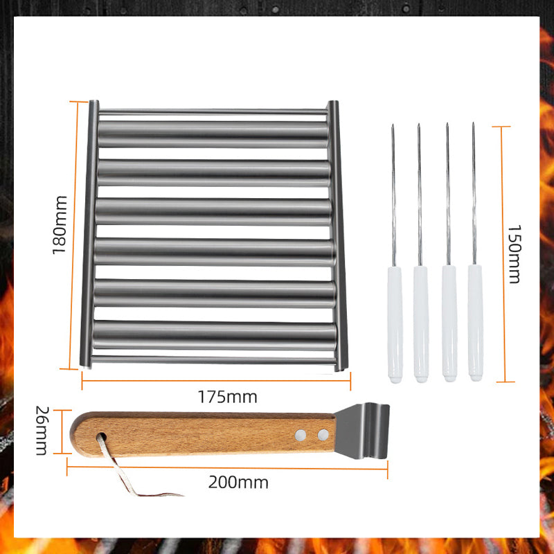 Rollender Hot Dog Grill aus Edelstahl
