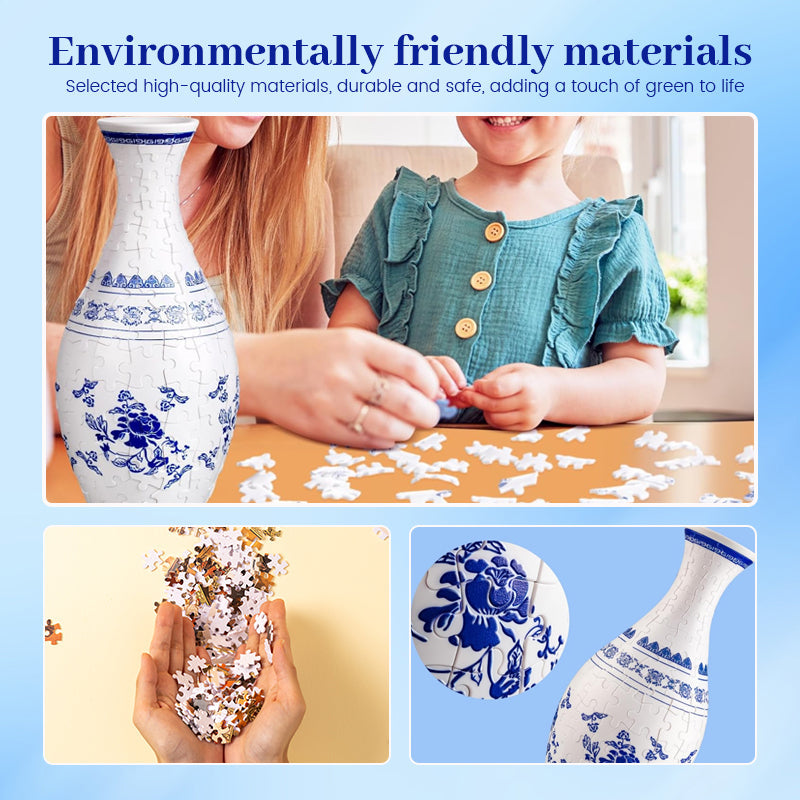 🎄Weihnachtsaktion - 49 % RABATT🎄3D Art Puzzle Vase