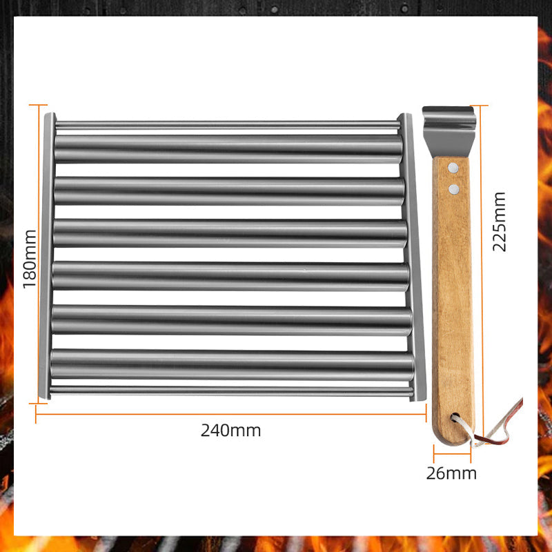 Rollender Hot Dog Grill aus Edelstahl