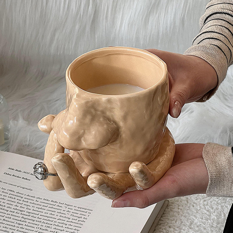 Diese lustige Keramiktasse zum Nasebohren