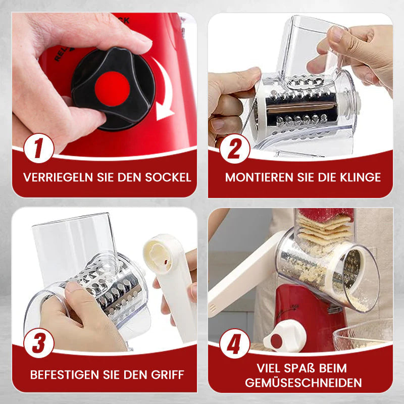 Multifunktionaler Gemüseschneider Mit Handkurbel
