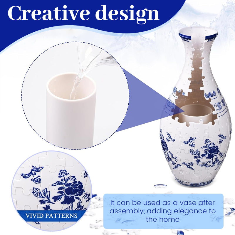 🎄Weihnachtsaktion - 49 % RABATT🎄3D Art Puzzle Vase