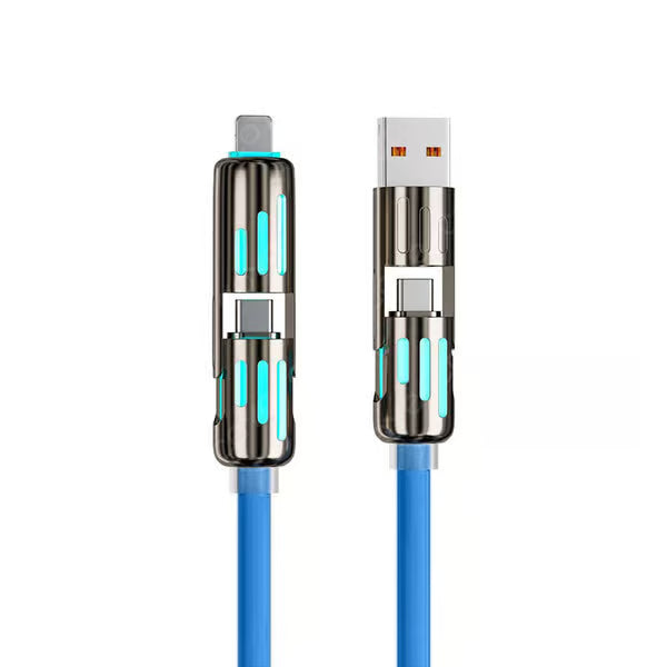 4-in-1 USB-Ladekabel, Schnellladung bis MAX 240 W