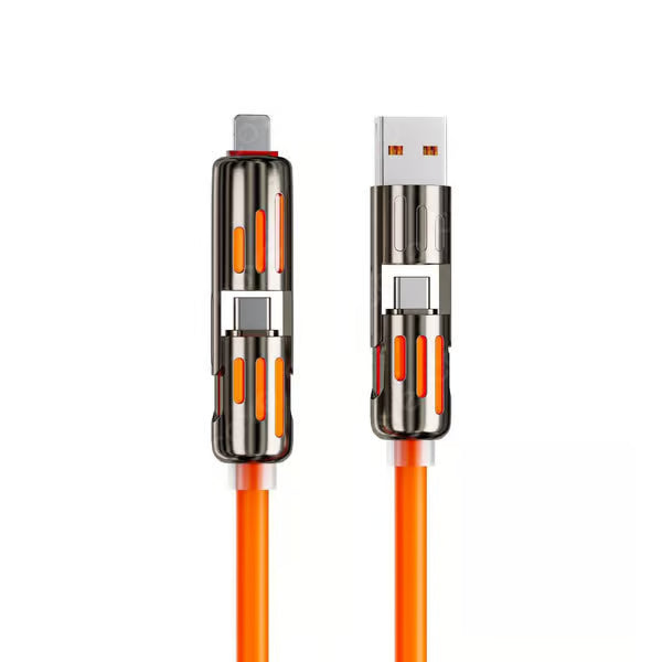 4-in-1 USB-Ladekabel, Schnellladung bis MAX 240 W
