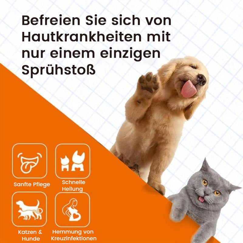 Haustier-Hautpflegespray für Pilz- und Bakterieninfektionen