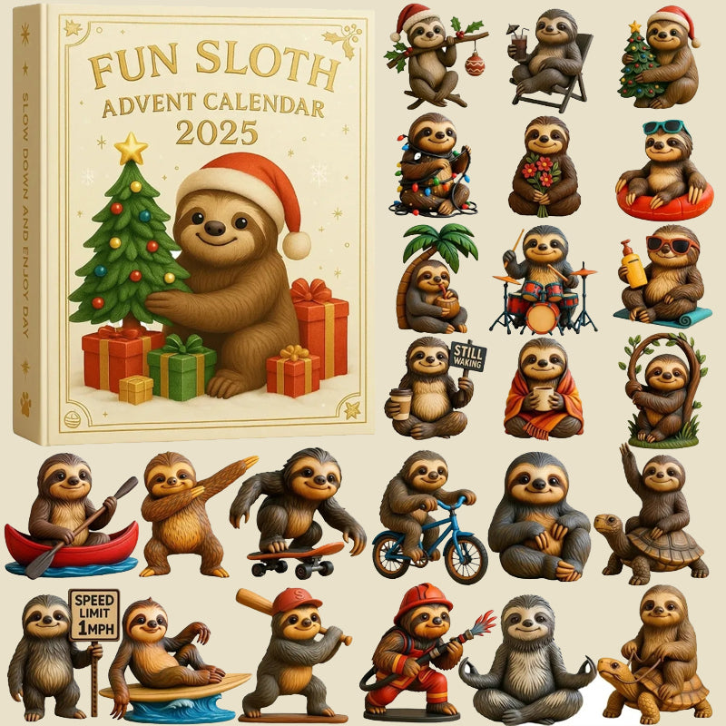 🦥🎄 Lustiger Faultier-Adventskalender 2025