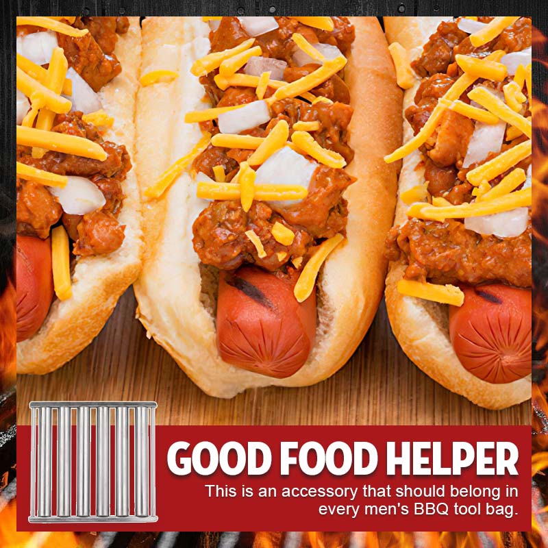Rollender Hot Dog Grill aus Edelstahl