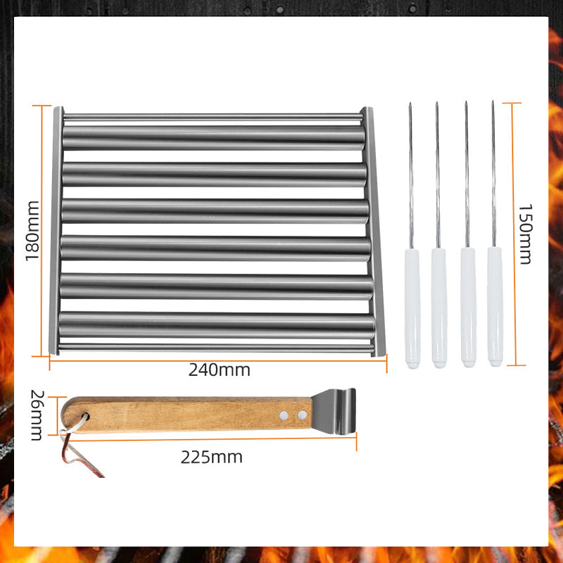 Rollender Hot Dog Grill aus Edelstahl