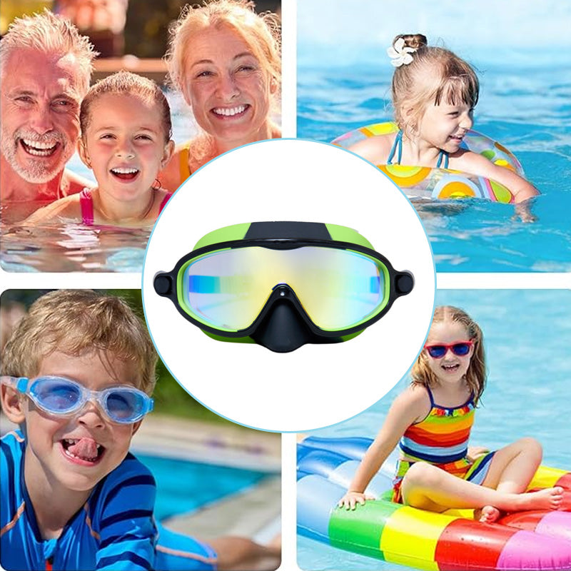 Kinder-Nasenmaske Schwimmbrille mit großem Rahmen