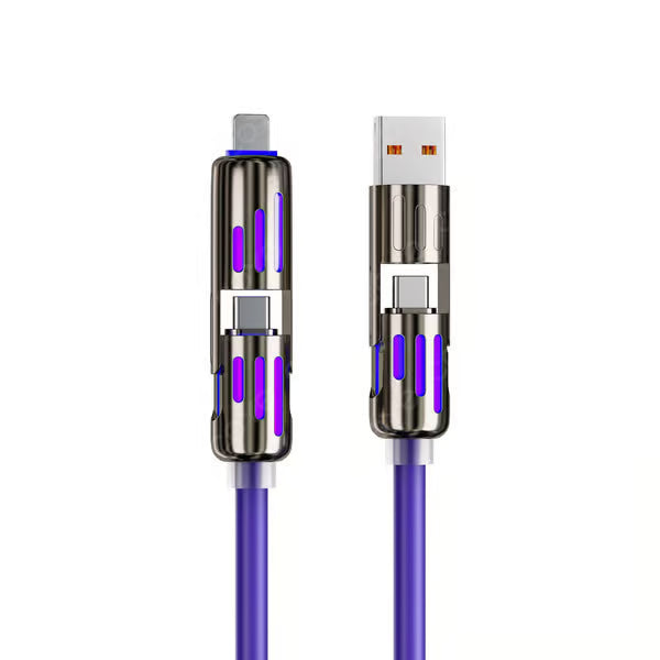 4-in-1 USB-Ladekabel, Schnellladung bis MAX 240 W