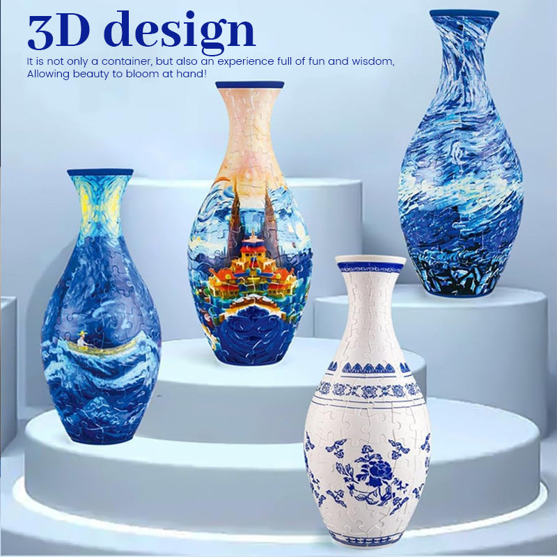 🎄Weihnachtsaktion - 49 % RABATT🎄3D Art Puzzle Vase