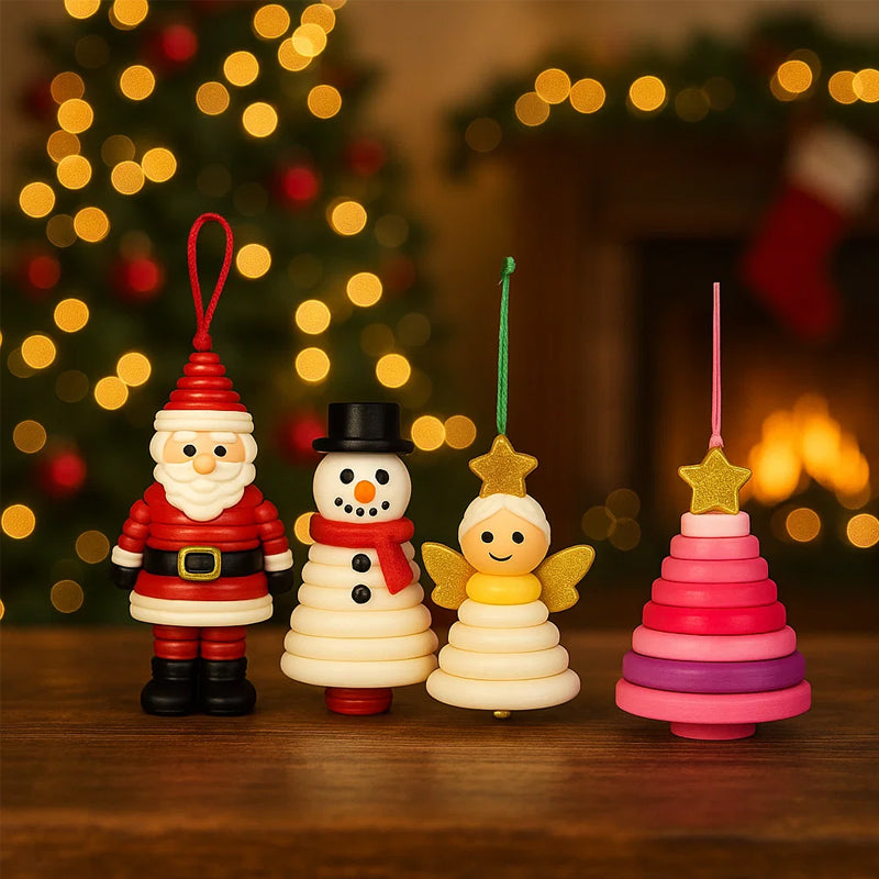 ☃️ DIY-Knopf-Schneemann-Ornament-Kit