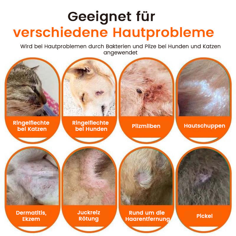 Haustier-Hautpflegespray für Pilz- und Bakterieninfektionen
