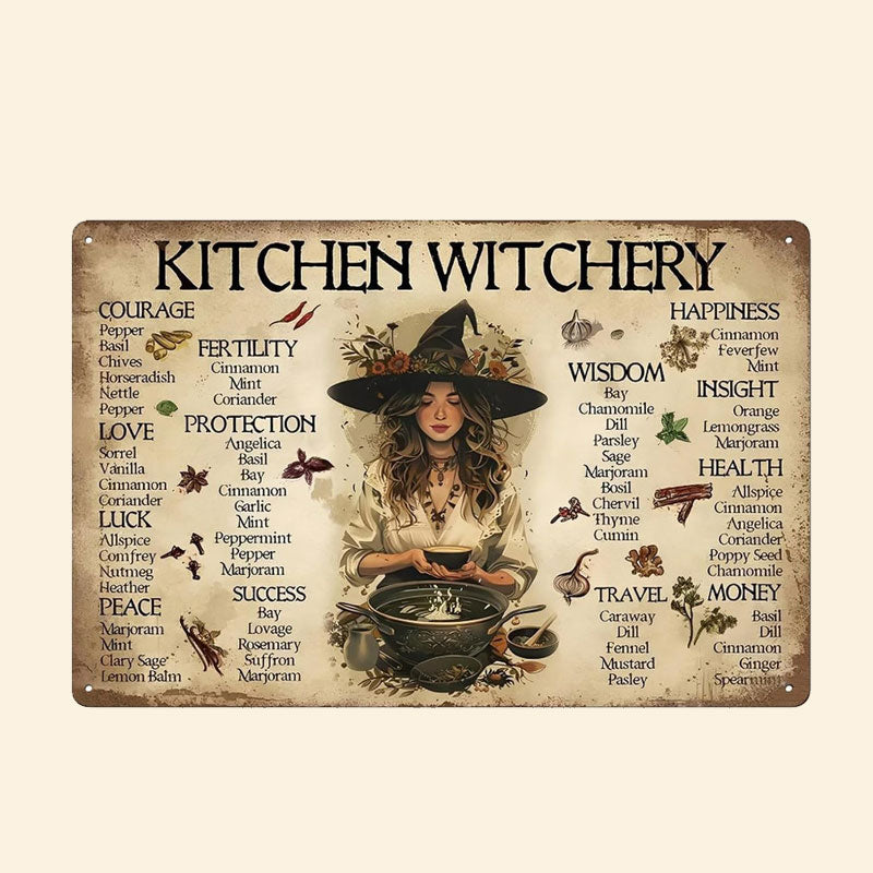 🧙♀️ Das Schild mit dem Leitfaden der Küchenhexe: Bringe positive Energie in deinen Herd