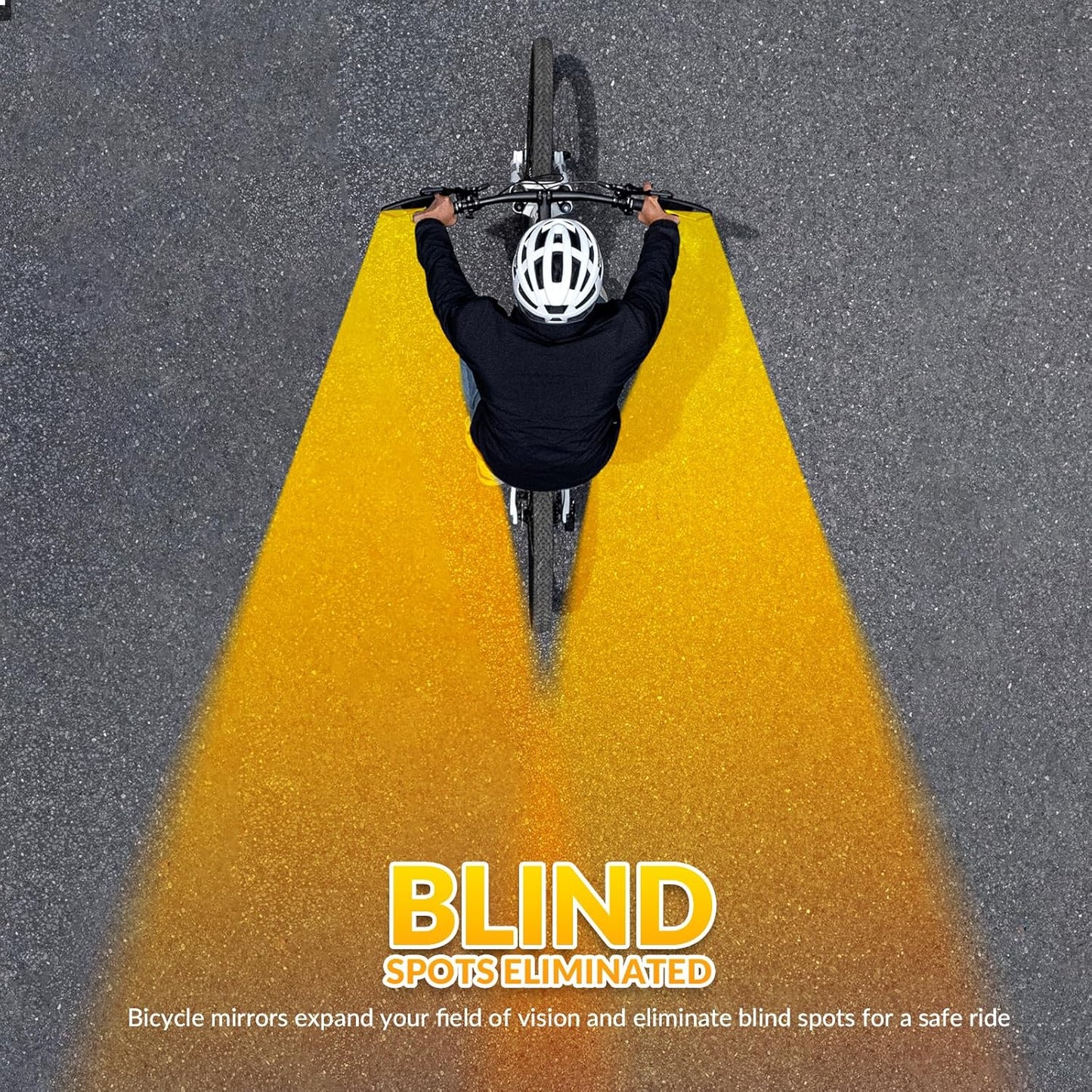 Verstellbarer Edelstahl-Rückspiegel fürs Fahrrad