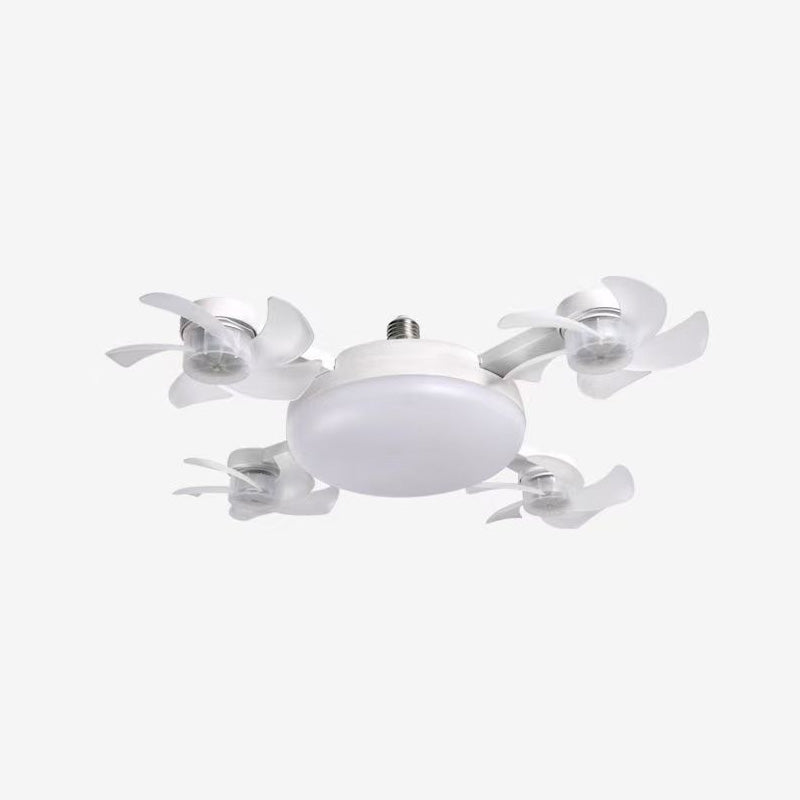 E27 Ventilatorlampe mit Fernbedienung – LED Deckenlampe mit faltbaren Flügeln für kleine Räume