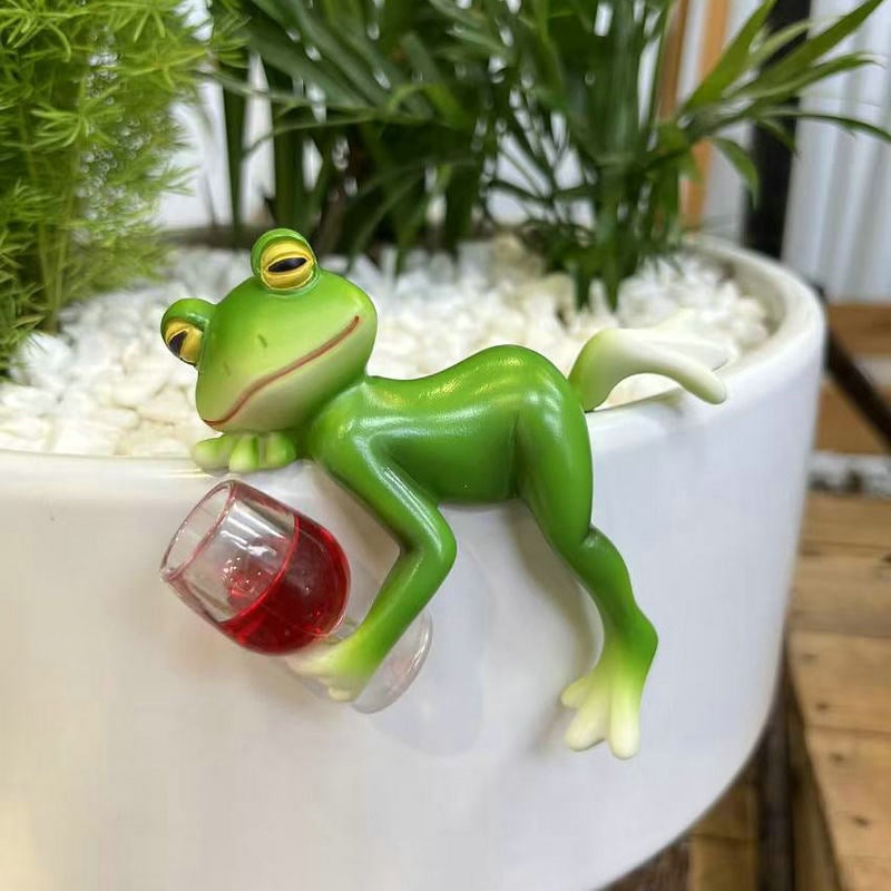 Kletternde Froschdekorationen