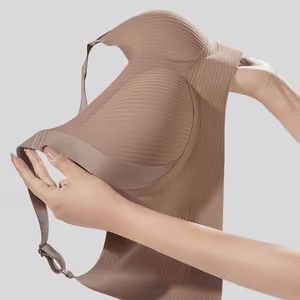 🎁Gerippter, verstellbarer Push-Up-BH ohne Bügel für Damen