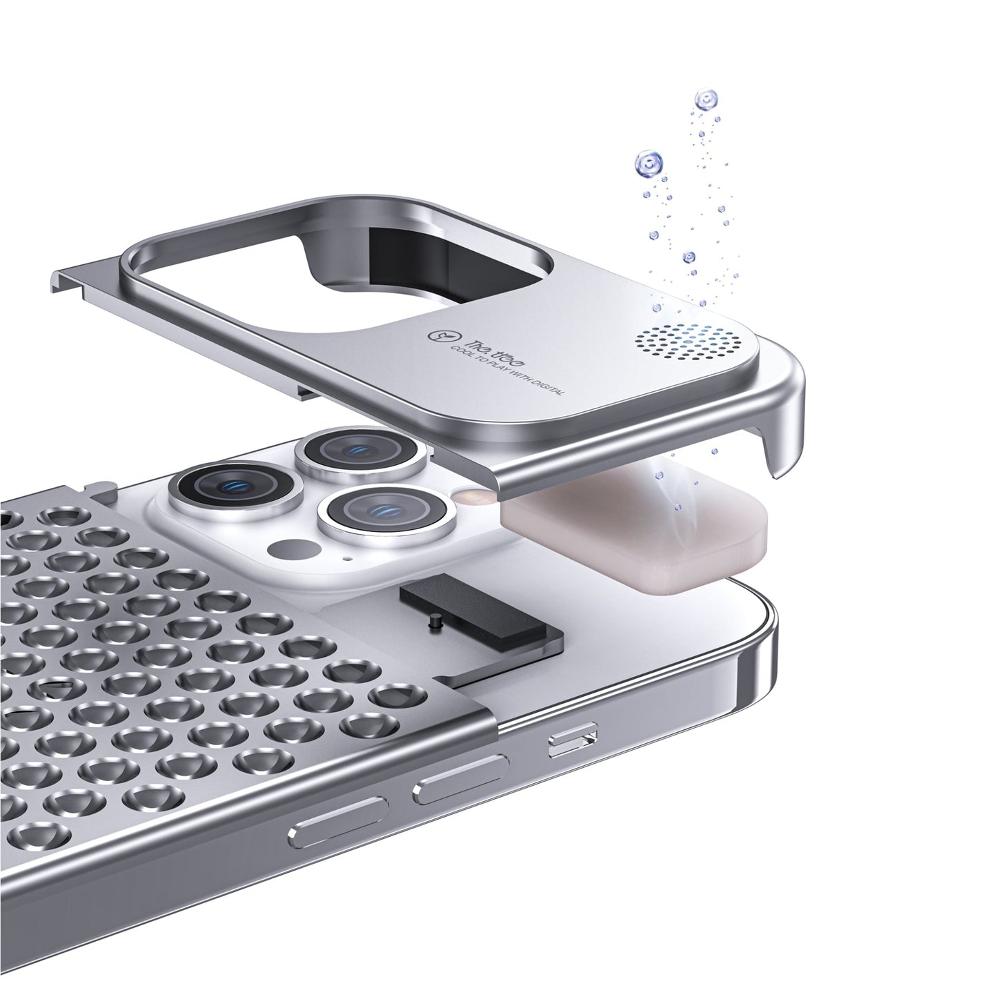 Aromatherapie Telefon Fall iphone13iPhone14/15 Aluminiumlegierung Anti-Fall Wärmeableitung Lünette schlank