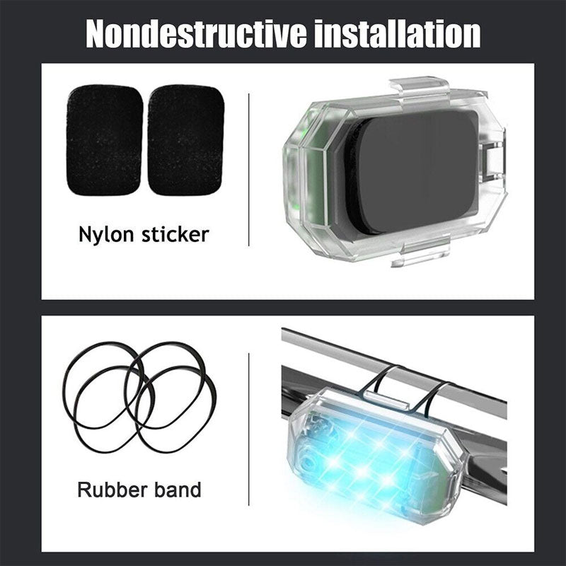 Drahtlose Fernbedienung 7-Farben-LED-Blitz