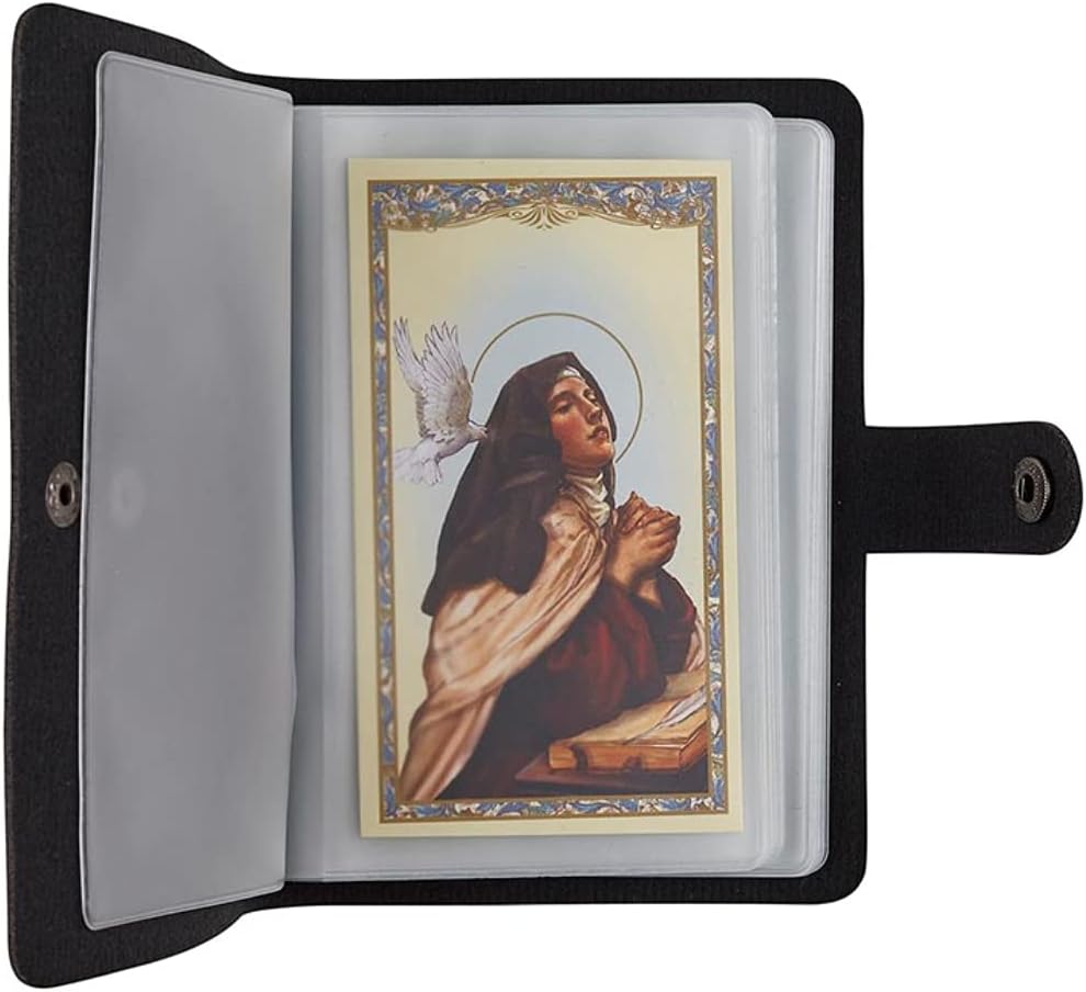 ✝️ Katholischer Kartenhalter aus Leder
