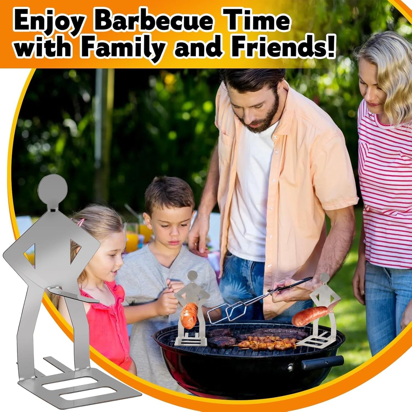 Grillwursthalter aus Edelstahl