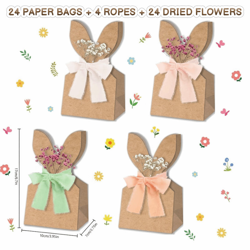 🐰 Osterhasen-Kraftpapier-Geschenktüten