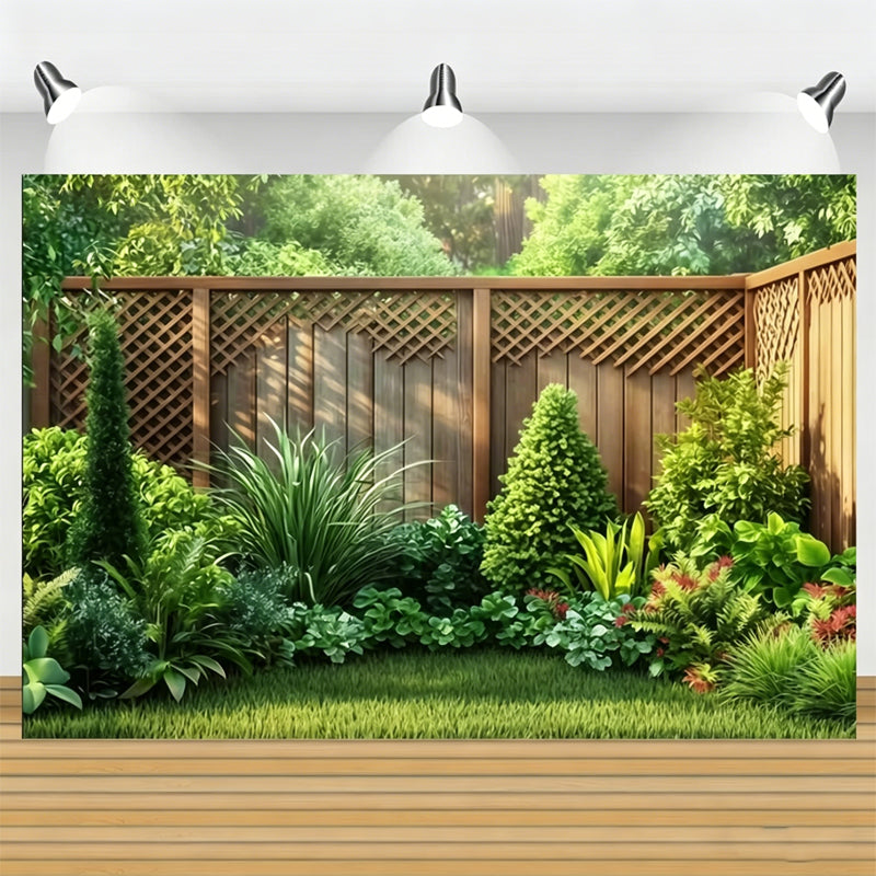 Hintergrundbanner „Magischer Wald“ mit Blumen und Schmetterlingen