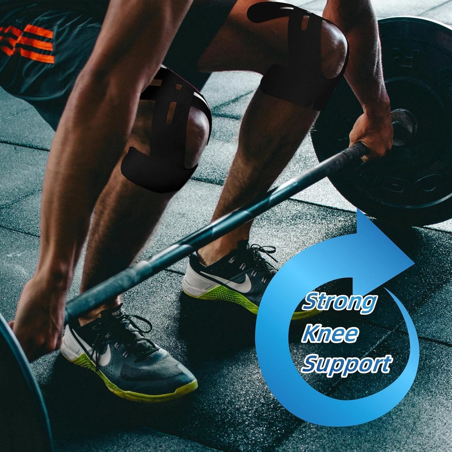 Vorgeschnittenes Kinesiologie-Tape für das Knie