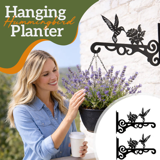 🐦 Hummingbird Hanging Plant Basket — A Touch of Nature  Charm