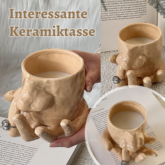 Diese lustige Keramiktasse zum Nasebohren