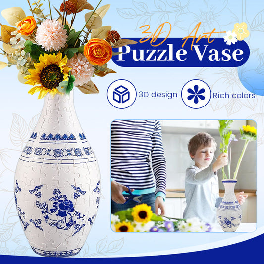 🎄Weihnachtsaktion - 49 % RABATT🎄3D Art Puzzle Vase