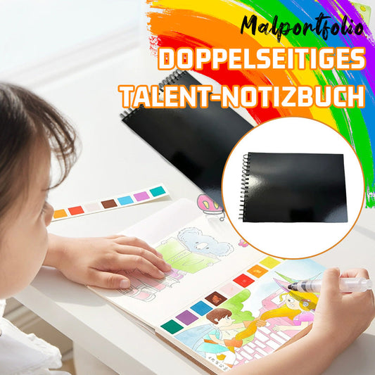 Malportfolio · Doppelseitiges Talent-Notizbuch