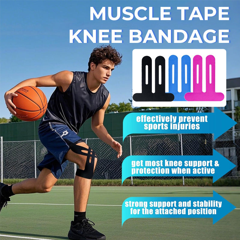 Vorgeschnittenes Kinesiologie-Tape für das Knie