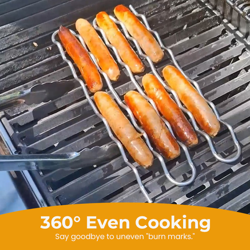 🌭 [Grillmeister-Must-have] Würstchenrolle für den Grill | Nie wieder verbrannte Hotdogs! 🔥✨