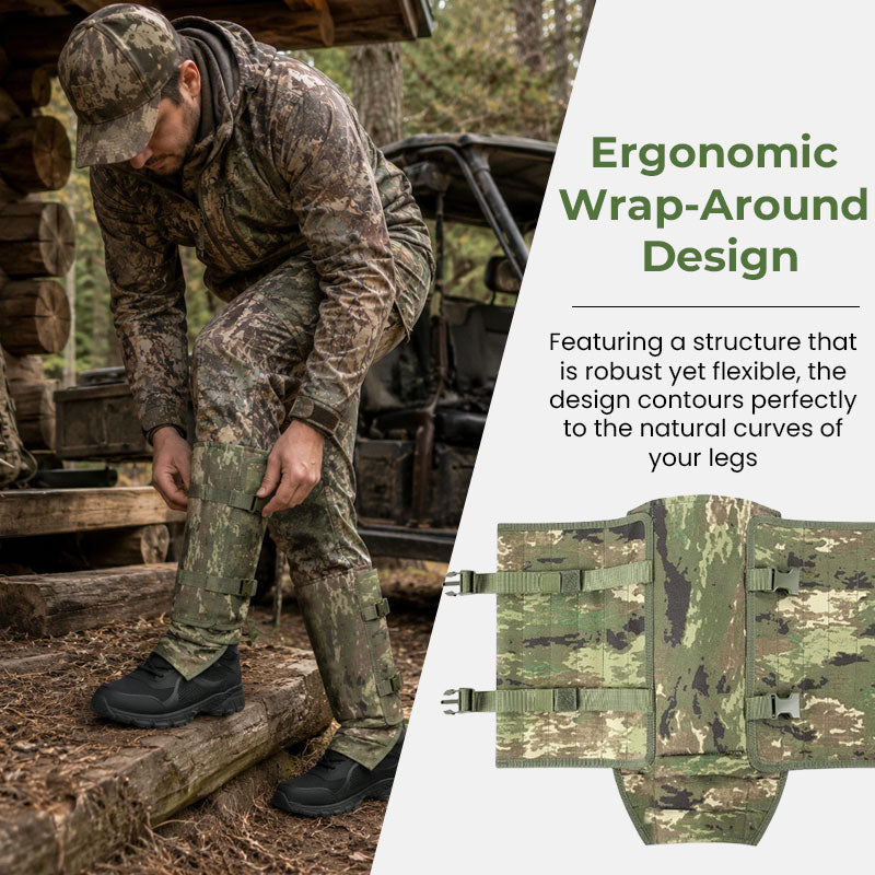 Robuste Outdoor-Beinschützer im Tarnmuster – Schutz für Wandern, Angeln, Jagd & Gartenarbeit