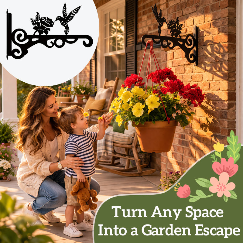 🐦 Hummingbird Hanging Plant Basket — A Touch of Nature  Charm